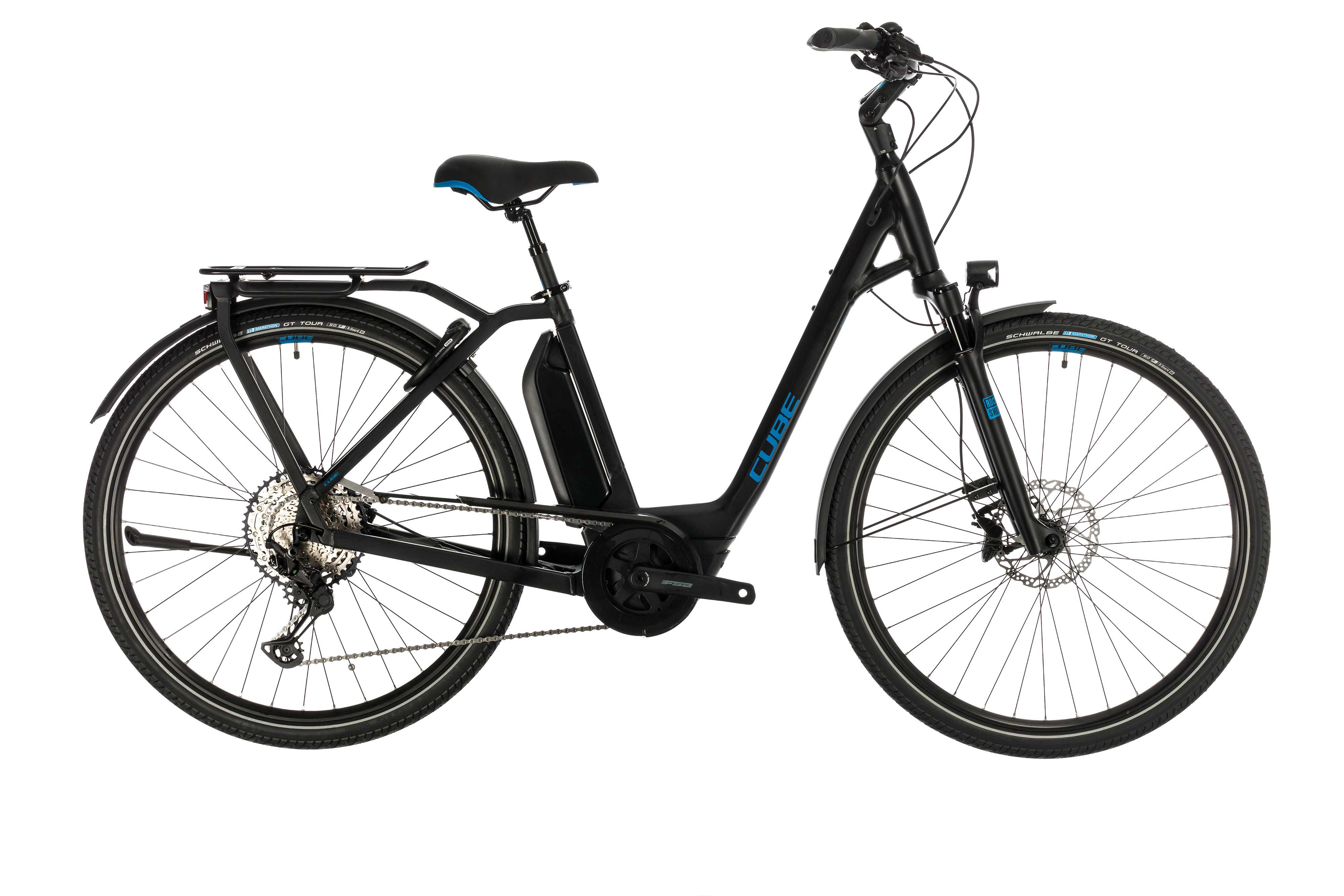 CUBE PRODUCT ARCHIVE Town Sport Hybrid EXC 500 Black n blue 2020